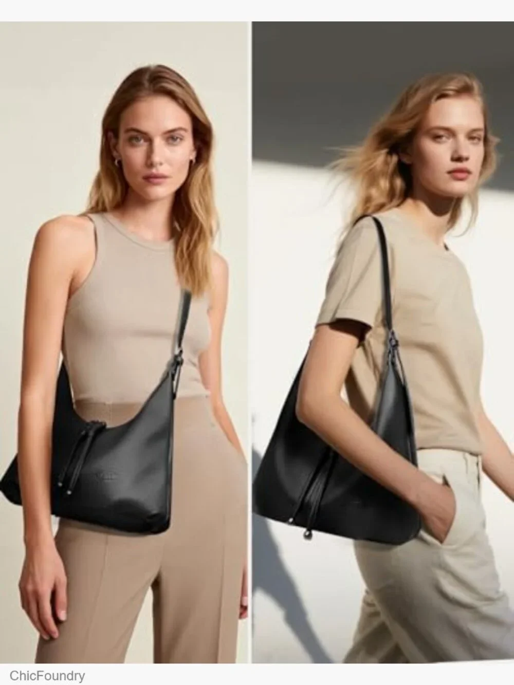 Ultra Soft Vegan Leather Slouchy Hobo Shoulder Bag Tote Crossbody